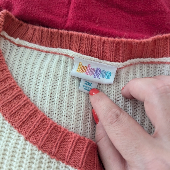Lularoe striped sweater - Picture 2 of 3